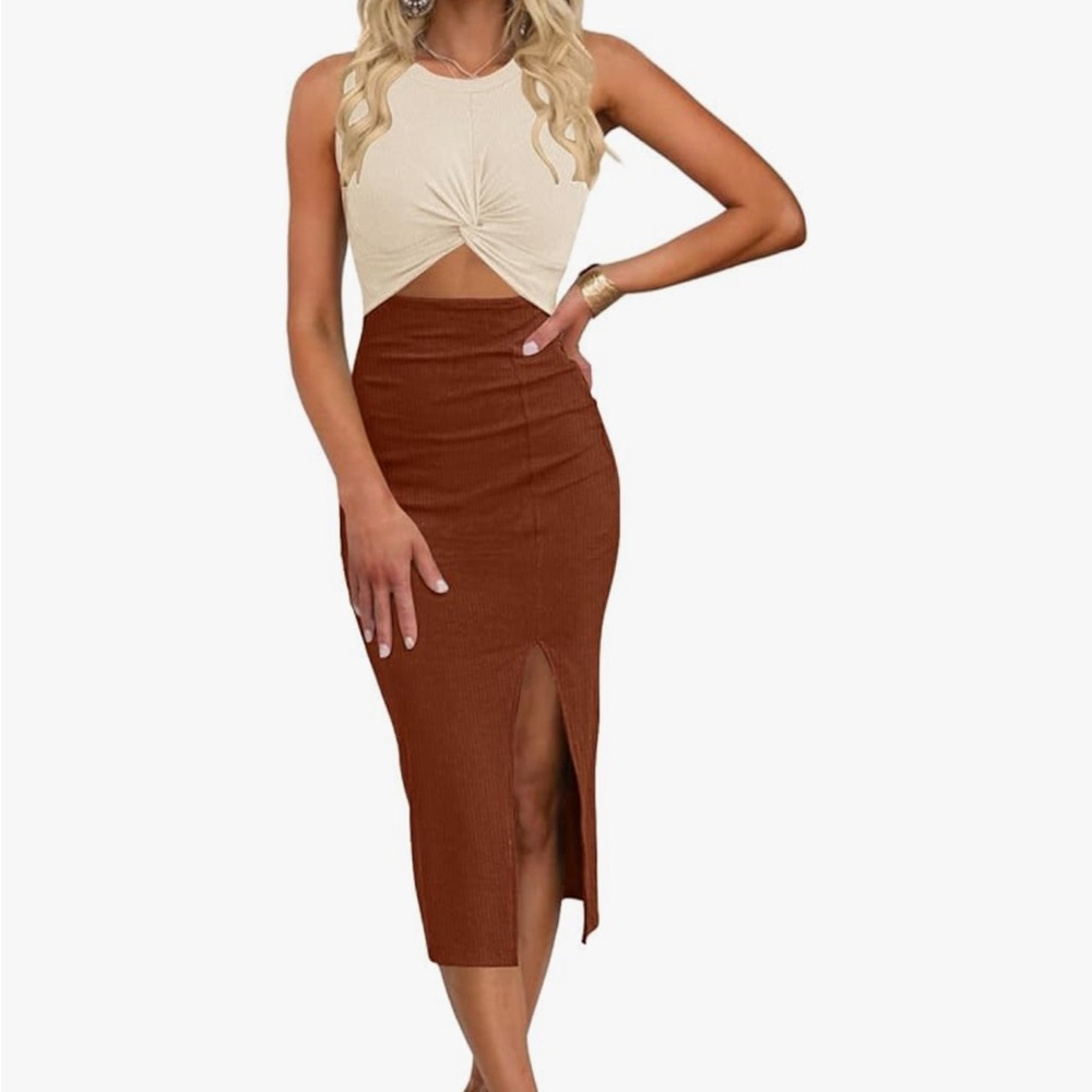 Oten Cutout Bodycon Midi Dress